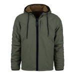 2 in 1 Jas!! Reversible Sherpa en softshell jas! Kleur Coyote/Ranger