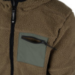 2 in 1 Jas!! Reversible Sherpa en softshell jas! Kleur Coyote/Ranger