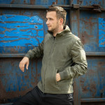 Fleece bomber jacket