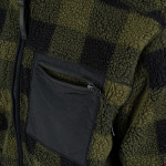 Reversible Sherpa softshell jas Zwart/ Olive