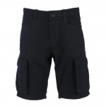 Army Stone Washed Shorts Black